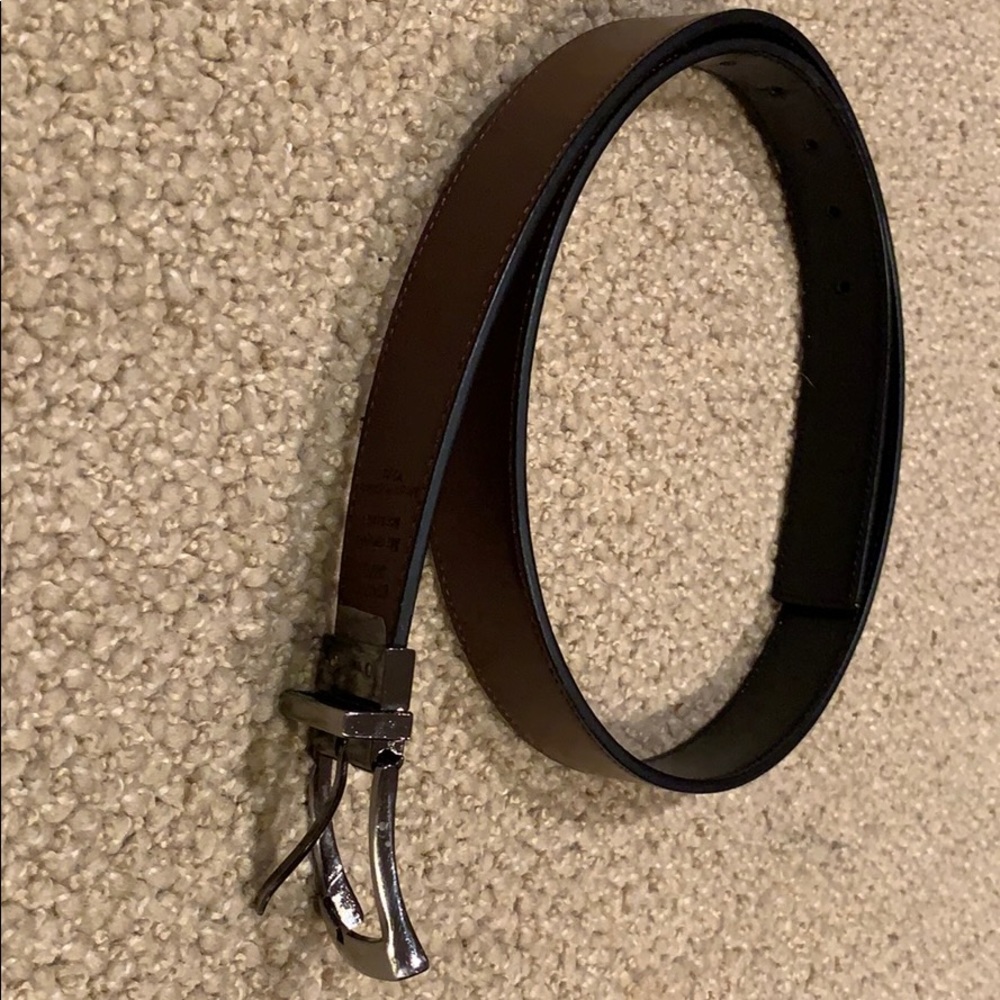 Reversible! Perry Ellis Black/Brown Leather Belt